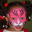 Pink Tiger Face Painting