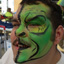 Green Monster Face Painting