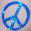 Peace Sign Glitter Tattoo
