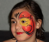 Tropical Paradise Face Painting